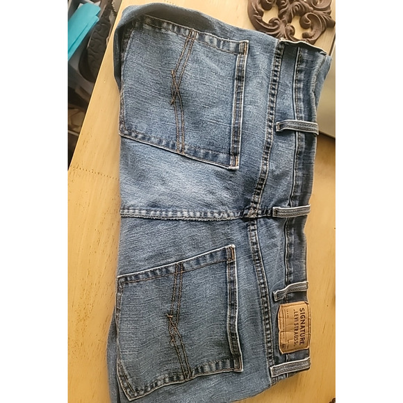 Signature by Levi Strauss Men's Size 38 x 30 Relaxed Jeans - Blue Stretch - Picture 5 of 12